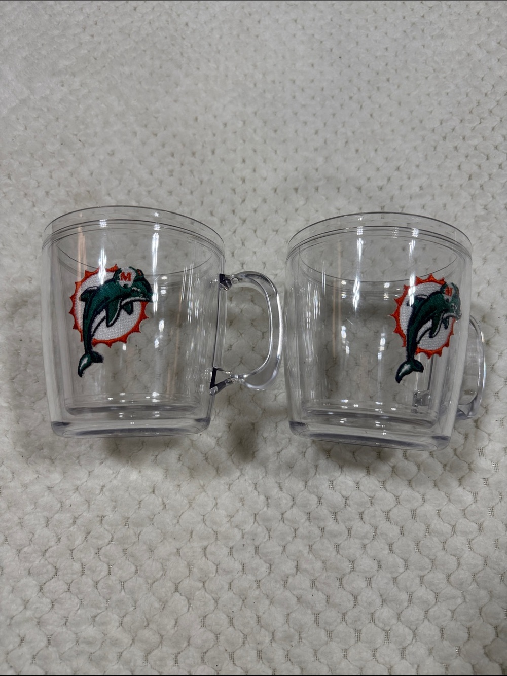 Tervis Tumbler Clear Miami Dolphins Logo Mugs - Set of 2